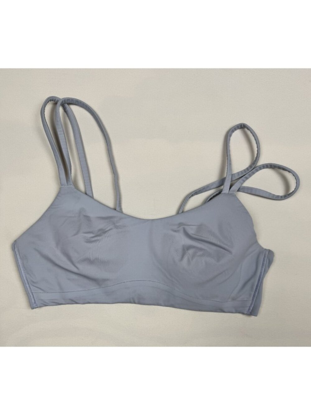 Lululemon Like a Cloud Double Strap Sports Bra Light Blue Approx Size 8